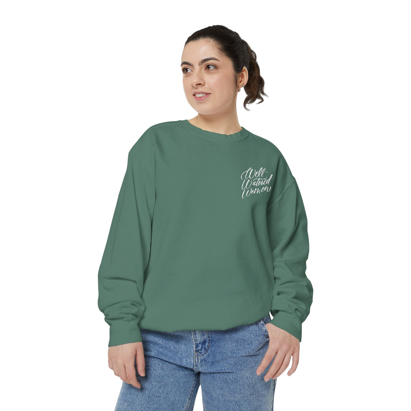 Well-Watered Women Embroidered Sweatshirt