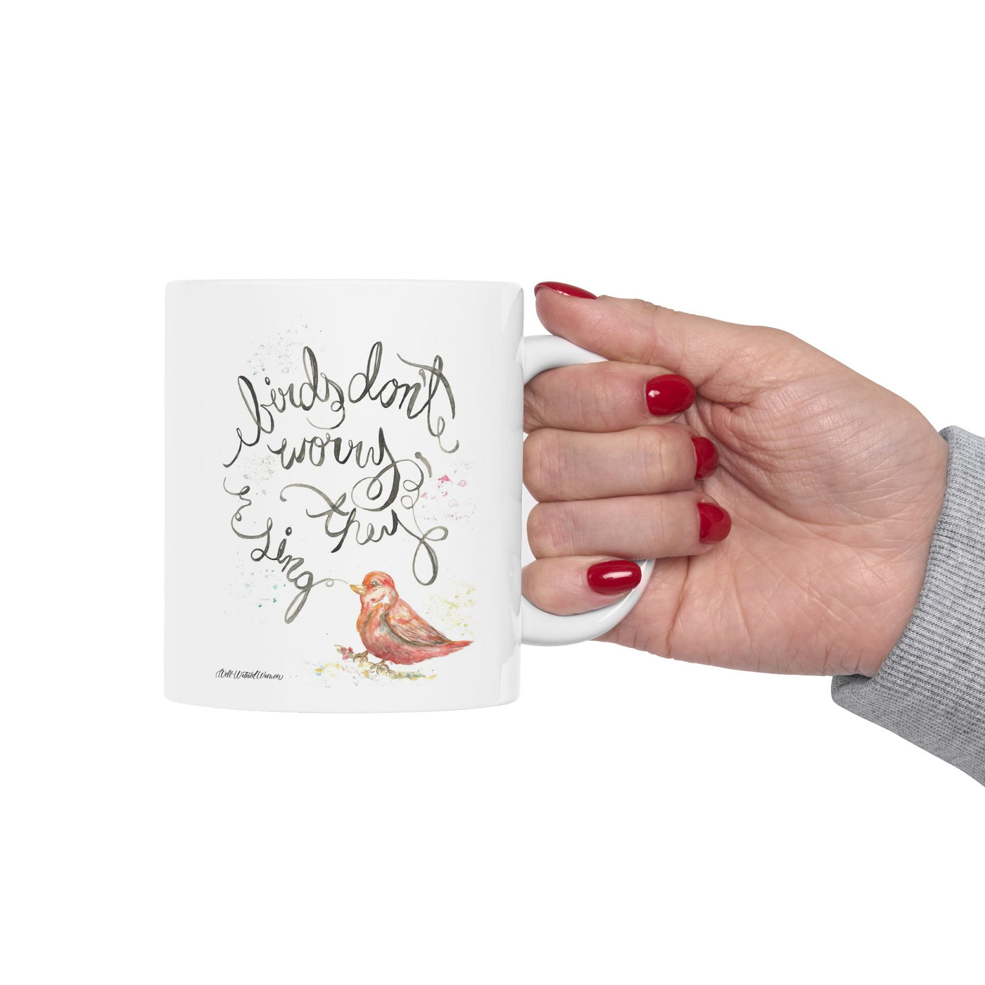 Birds Don't Worry Coffee Mug