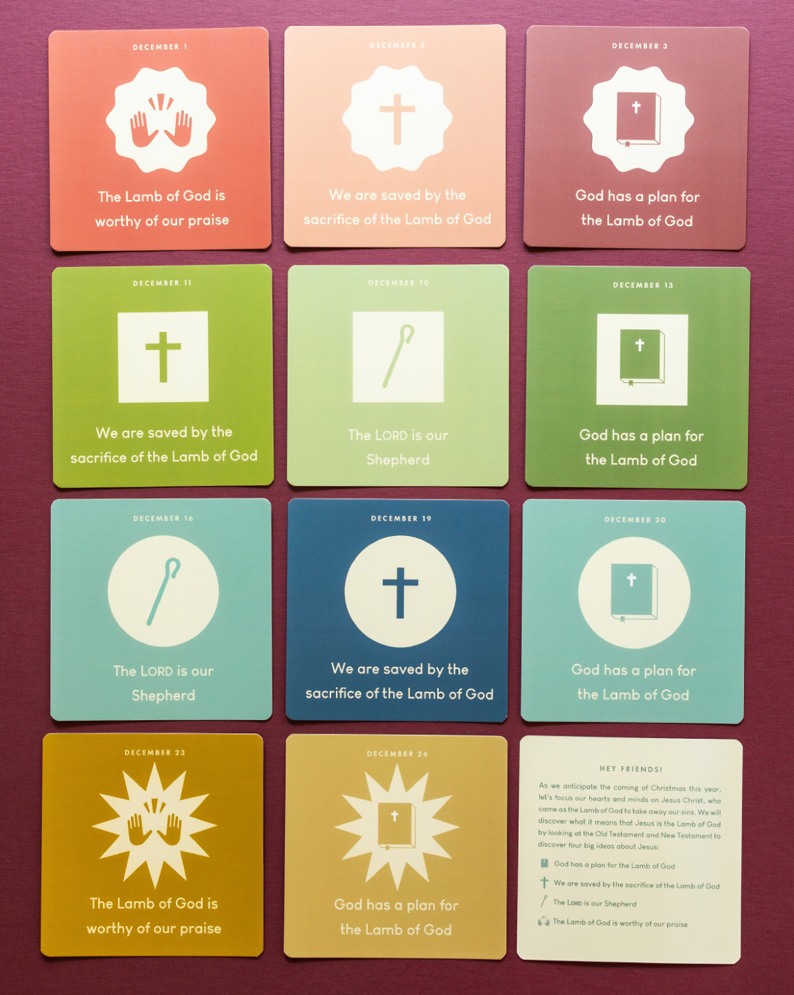 Worthy is the Lamb Advent Kids Cards