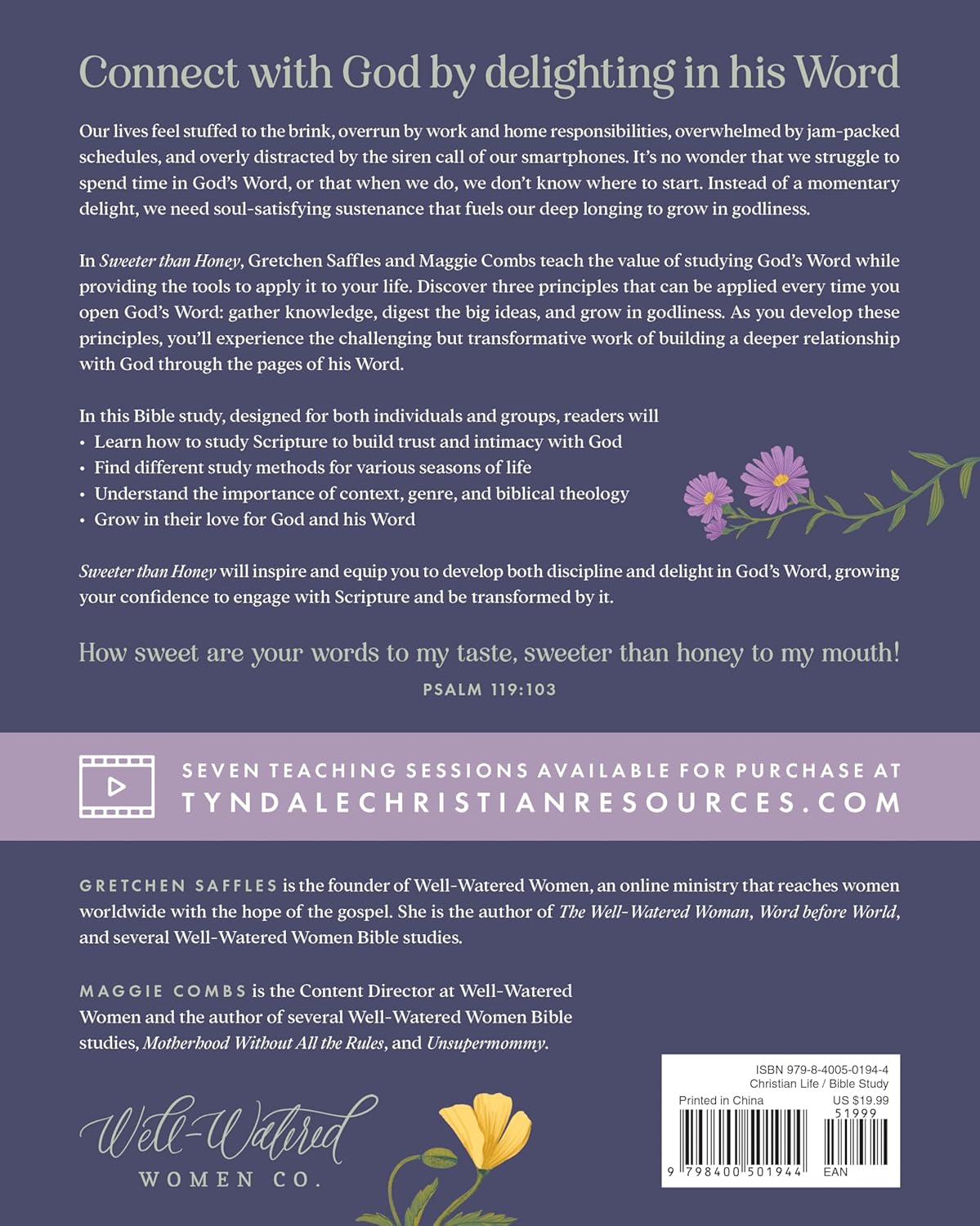 Sweeter than Honey: A Bible Study on Enjoying God in His Word – Well ...