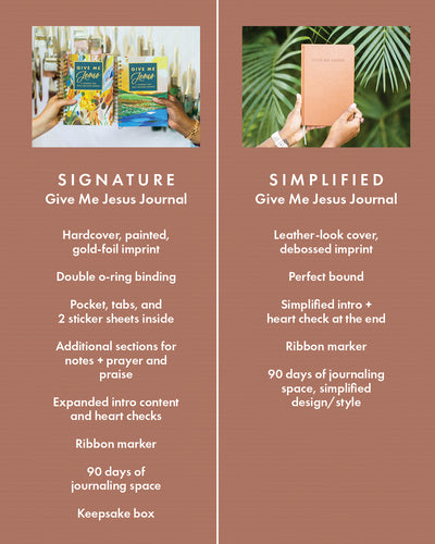 Simplified Give Me Jesus Journal
