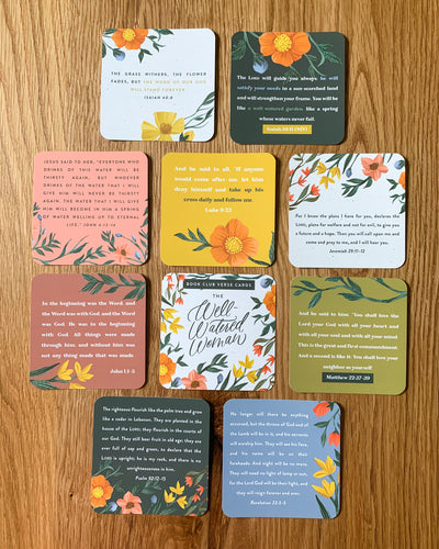 The Well-Watered Book Verse Cards